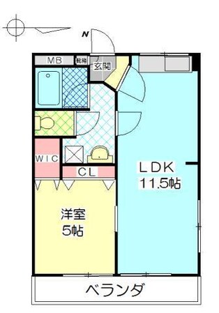 メゾンハニーの物件間取画像